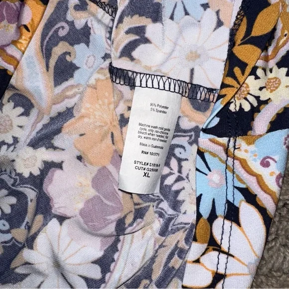 Kaileigh Floral Maxi Skirt XS Soft and Stretchy Casual Skirt - Picture 5 of 6